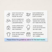 Holografisch verhogend haarverwijderend nazorg Kaa Visitekaartje (Achterkant)