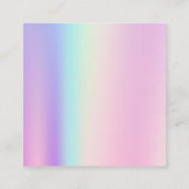 Holografisch verloop Achtergrond Vierkante Visitekaartje (Achterkant)