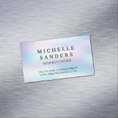 holografisch verloop | Eenvoudige achtergrond Magnetisch Visitekaartje (Voorbeeld)