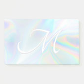 Holografisch verloop folie aangepast monogram init post-it® notes (Voorkant)