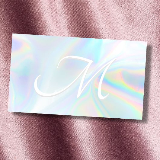 Holografisch verloop folie aangepast monogram init post-it® notes