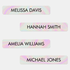 Holografisch verloop Kinder waterdichte naamlabels Labels