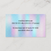 Holografisch verloop | Makeup-Accessoires Visitekaartje (Achterkant)