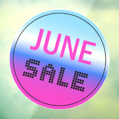 Holografisch verloop vastklemmen in verkoopvenster raamsticker (Vel 3)