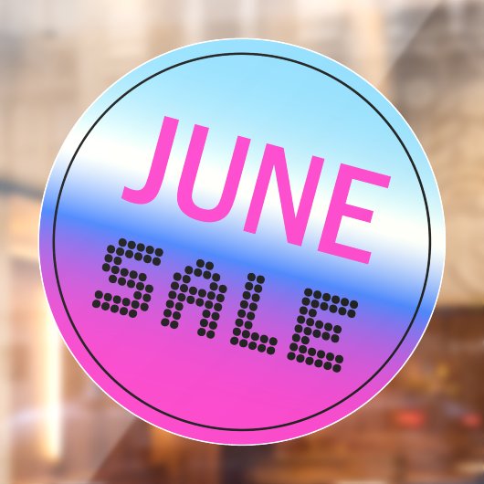 Holografisch verloop vastklemmen in verkoopvenster raamsticker (Vel 2)