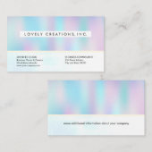 Holografisch verloop visitekaartje (Voorkant / Achterkant)