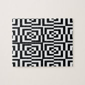 Holografisch verward zwart. legpuzzel (Horizontaal)
