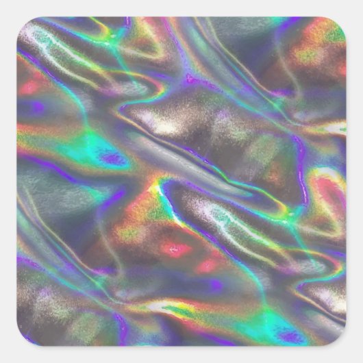 holografisch vierkante sticker (Voorkant)