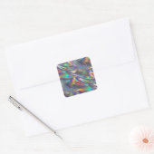 holografisch vierkante sticker (Envelop)