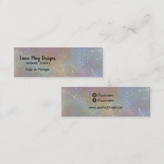 Holografisch Visitekaartje voor joodsafbeelding (Voorkant / Achterkant)