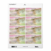 Holografisch vloeibaar gouelegant haarserumlabel etiket (Full Sheet)