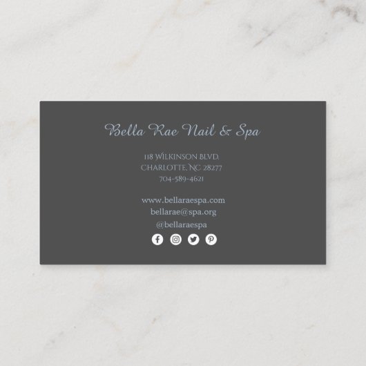 Holografisch vloeibaar Visitekaartje (Achterkant)