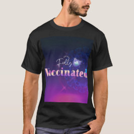 Holografisch volledig gevaccineerd schild     t-shirt