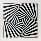 Holografisch voor zwarte en witte geometrische ill legpuzzel (Verticaal)