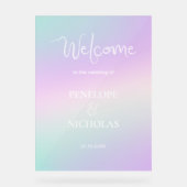 Holografisch welkom acryl bord (Voorkant)