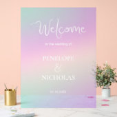 Holografisch welkom acryl bord (Huwelijk)