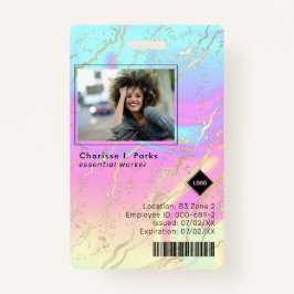 Holografisch | Werknemer de Veiligheid van het Bed Badge