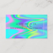 Holografisch Yoga-instructeur, Tree Women Silhouet Visitekaartje (Achterkant)