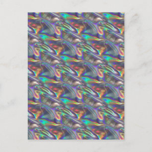holografisch zilver briefkaart