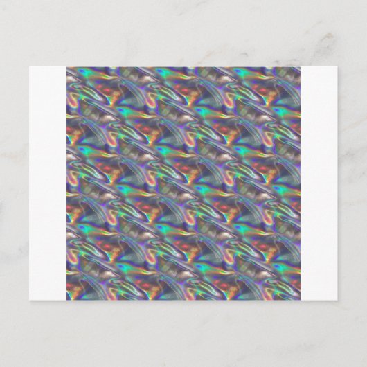 holografisch zilver briefkaart (Voorkant)