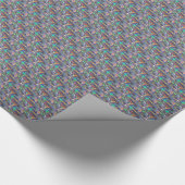 holografisch zilver cadeaupapier (Hoek)