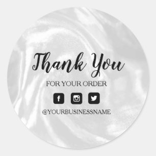 Holografisch zilver. Elegantie en harmonie Ronde Sticker