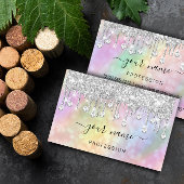 Holografisch zilver Glitter maakt artiest Visitekaartje