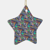 holografisch zilver keramisch ornament (Rechts)