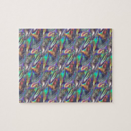 holografisch zilver legpuzzel (Horizontaal)