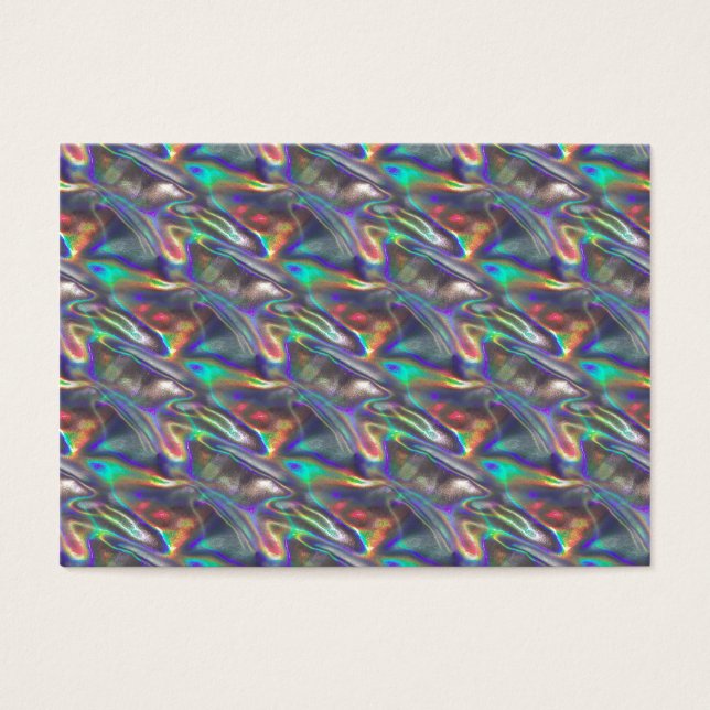 holografisch zilver visitekaartjes (Voorkant)