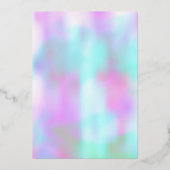 Holografisch zoete zestien Stippen Gold geperst Folie Uitnodiging (Achterkant)