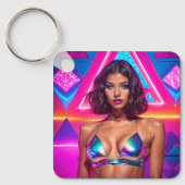 Holografisch zwempakmodel sleutelhanger (Voorkant)