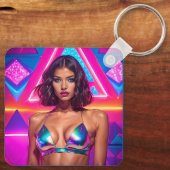 Holografisch zwempakmodel sleutelhanger (Achterkant)