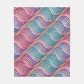 Holografische 3D-golven Illusie | Naadloos Fleece Deken (Voorkant)
