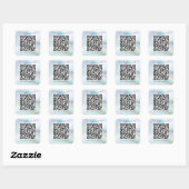 Holografische aangepaste zakelijke QR-code marketi Vierkante Sticker (Vel)