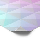 Holografische achtergrond. Hologram glitch. Multic Poster (Hoek)