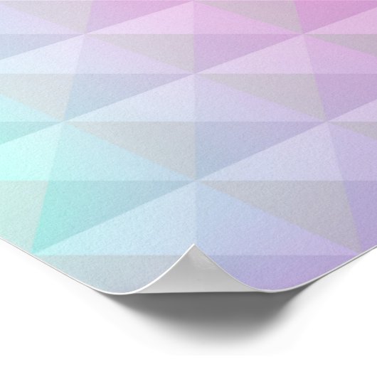 Holografische achtergrond. Hologram glitch. Multic Poster (Hoek)