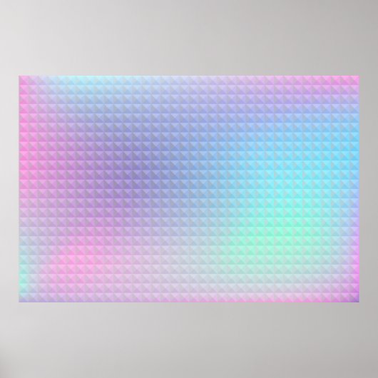 Holografische achtergrond. Hologram glitch. Multic Poster (Voorkant)