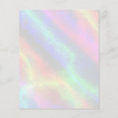 Holografische achtergrond regenboogfoto FAUX Flyer (Achterkant)