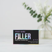 Holografische afzuigkaart visitekaartje (Staand voorkant)