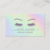 Holografische as en Brows Makeup Artist Salon Visitekaartje (Voorkant)