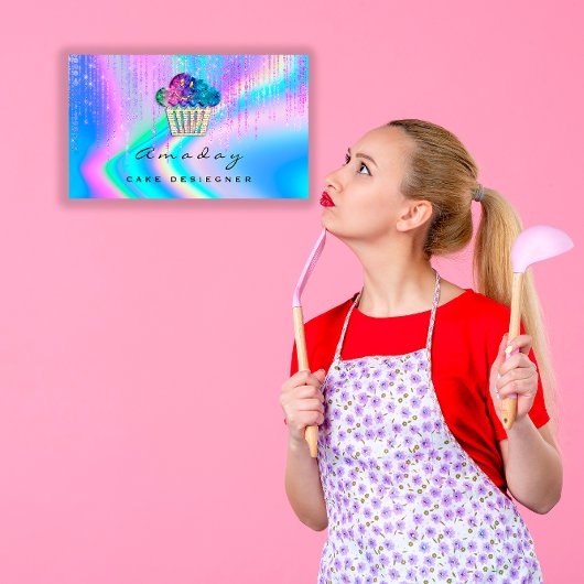 Holografische bakkerij naar huis gemaakt om Logo t Visitekaartje