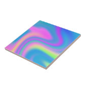 Holografische bandkleurstof tegeltje (Zijkant)