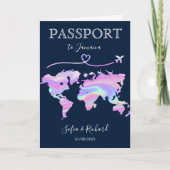 Holografische Bestemming Bruiloft Paspoort Wereldk (Voorkant)