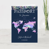 Holografische Bestemming Bruiloft Paspoort Wereldk (Voorkant)