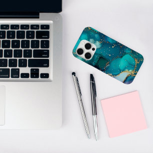 Holografische Blauwgroen Dream Marble iPhone 15 Pr iPhone 15 Pro Case