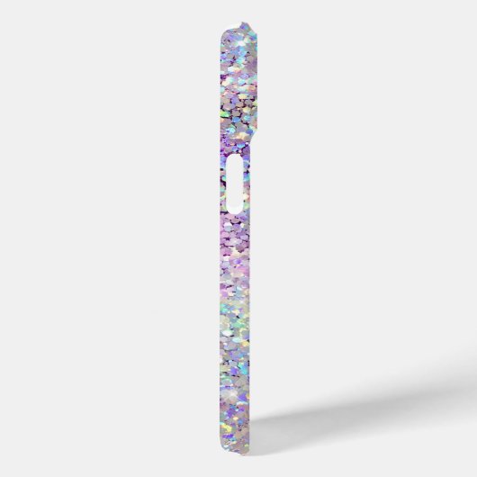 Holografische Bling Sparkles Glitter Paarse Case-Mate iPhone Case (Achterkant / Rechts)