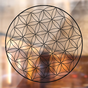 Holografische Bloem des Levens Heilige Geometrie Raamsticker