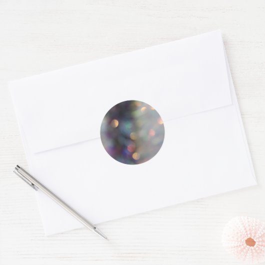 HOLOGRAFISCHE BLUR RONDE STICKER (Envelop)
