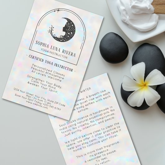 Holografische Boho-boog Hemelse Halve Maan Flyer